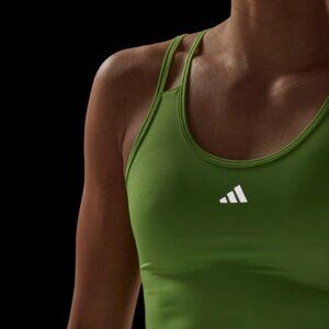 Adidas Lime Green HIIT Heat.Rdy Cropped Tank Top
